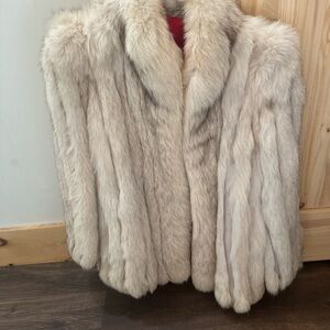 Elegant Cream Fur Coat